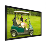 Golf Cart Solitude I - Golf Canvas Wall Art
