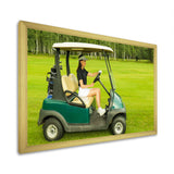 Golf Cart Solitude I - Golf Canvas Wall Art
