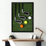 Golf Set Swing Excellence I - Golf Canvas Wall Art