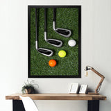 Golf Set Swing Excellence I - Golf Canvas Wall Art
