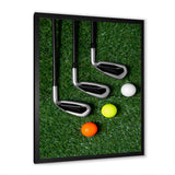 Golf Set Swing Excellence I - Golf Canvas Wall Art