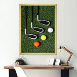 Golf Set Swing Excellence I - Golf Canvas Wall Art