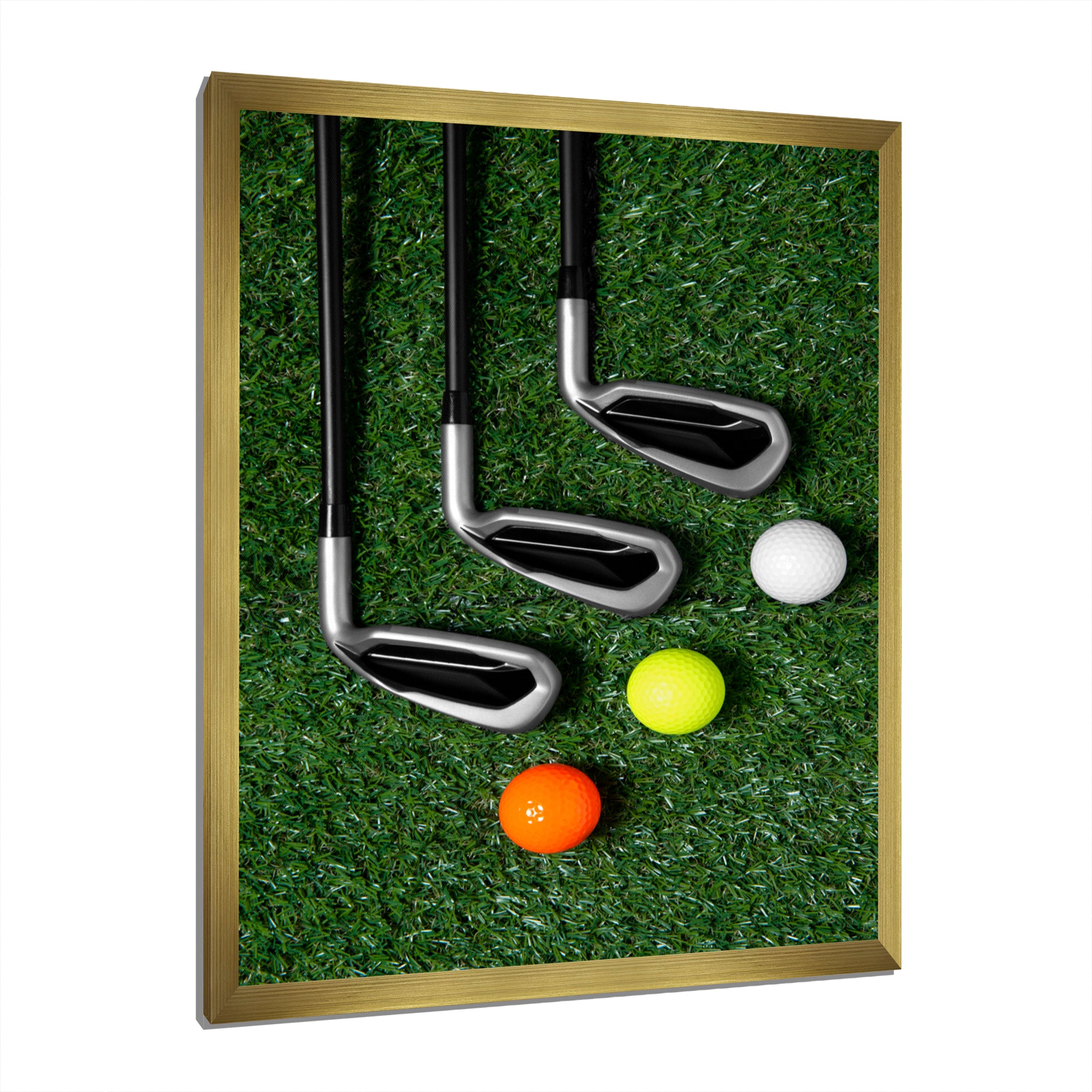 Golf Set Swing Excellence I - Golf Canvas Wall Art