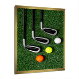 Golf Set Swing Excellence I - Golf Canvas Wall Art