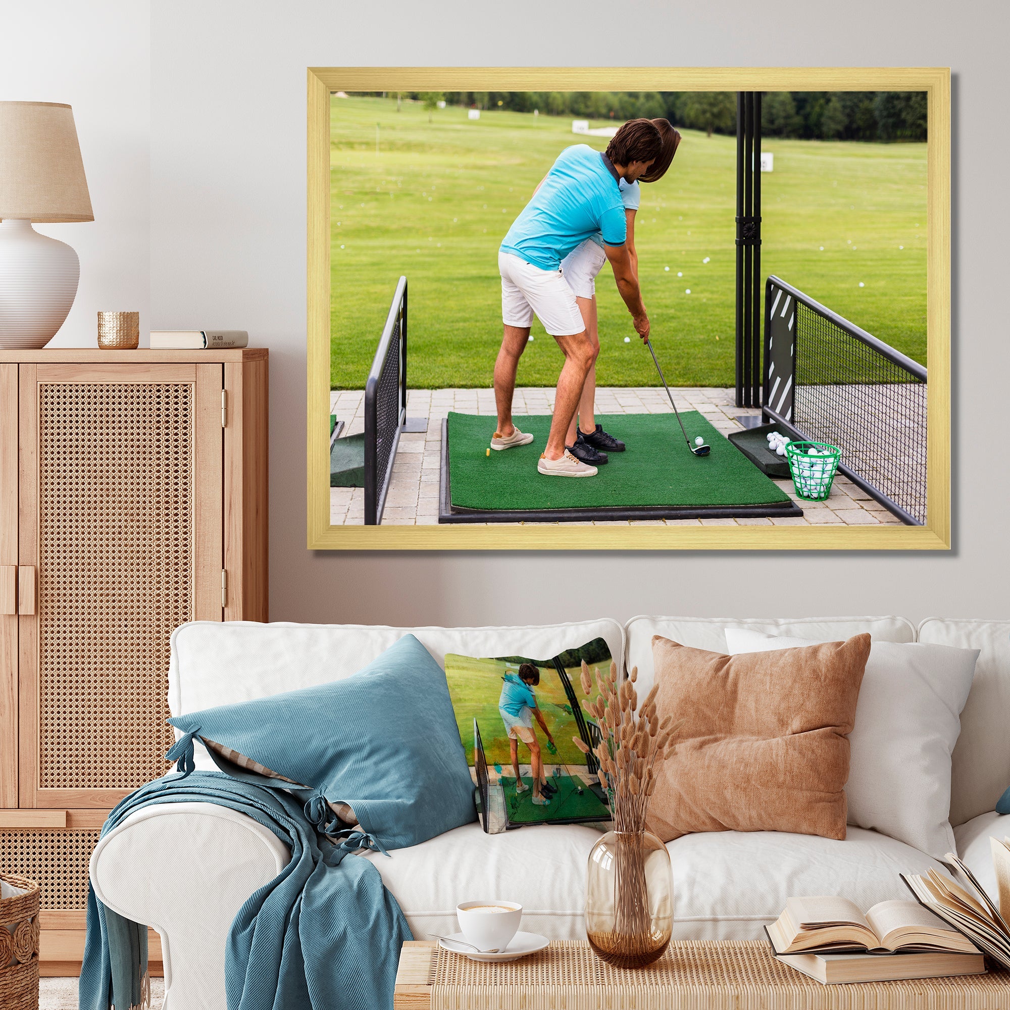 Golf Swing Photo I - Golf Canvas Wall Art