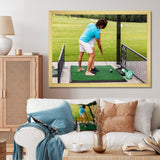 Golf Swing Photo I - Golf Canvas Wall Art