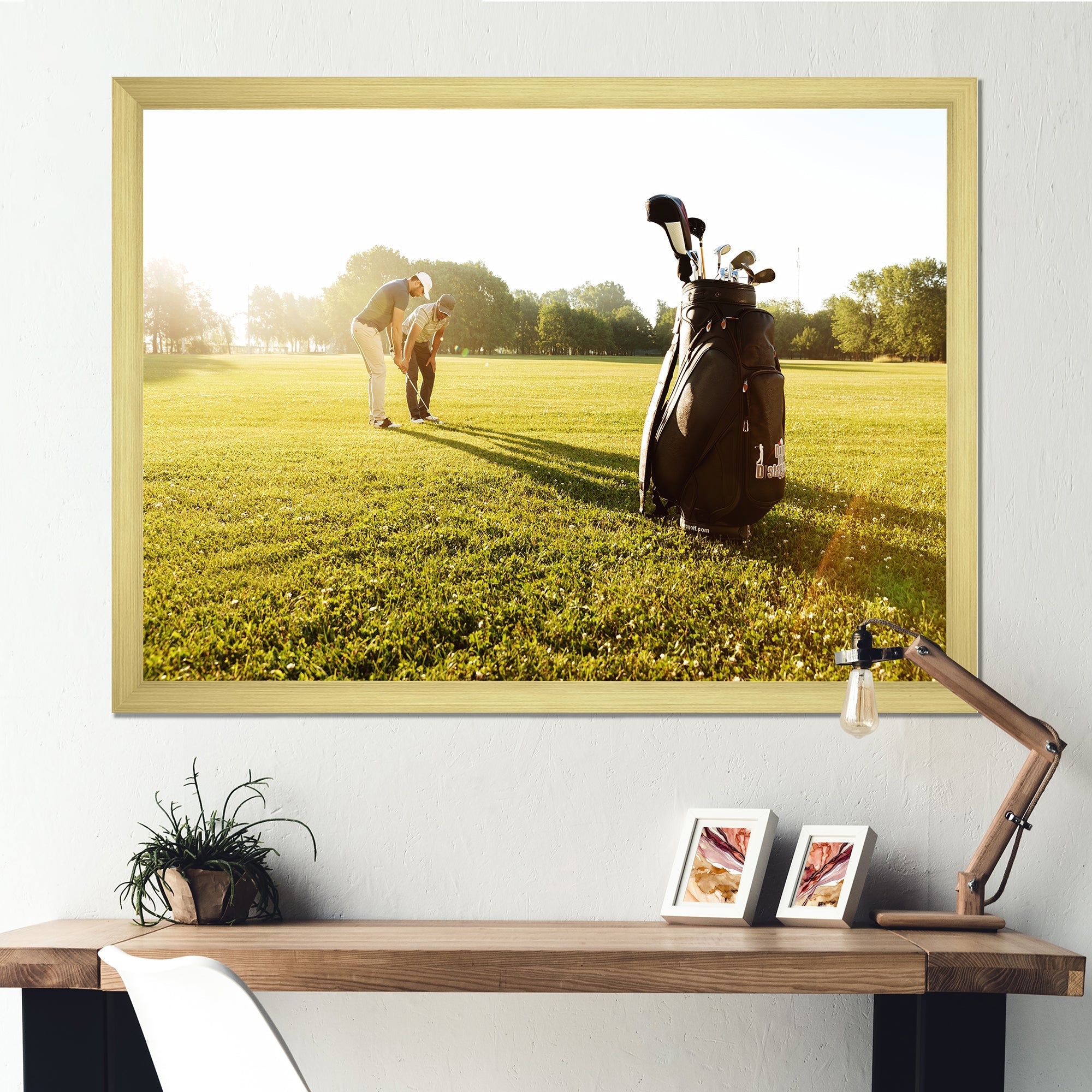 Golf Swing Harmony I - Golf Canvas Wall Art
