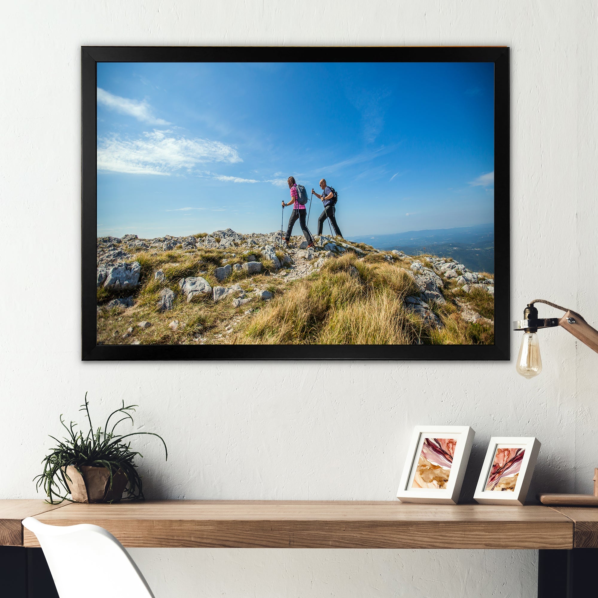 Trails Hiking Photo I - Hiking Canvas Wall Art