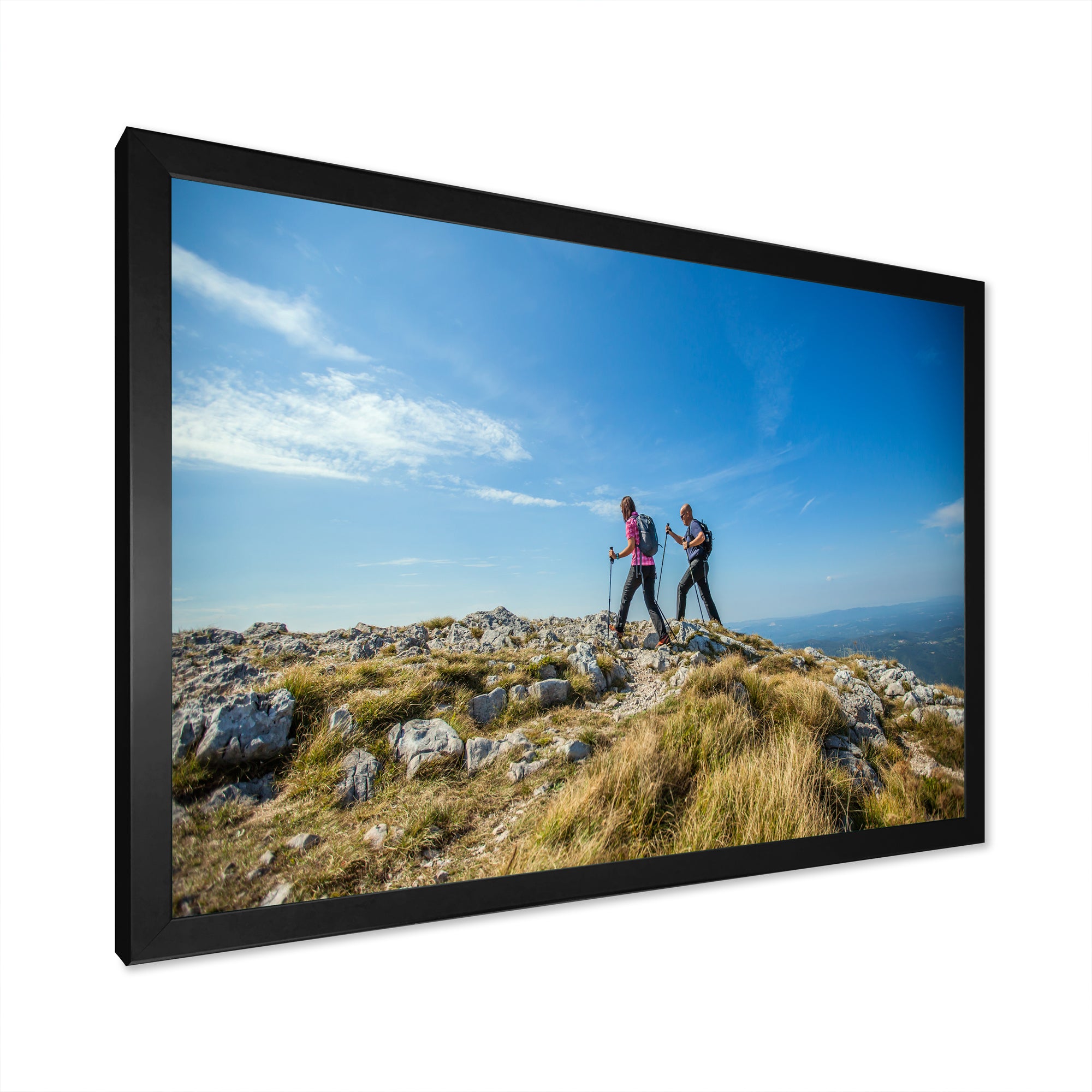 Trails Hiking Photo I - Hiking Canvas Wall Art