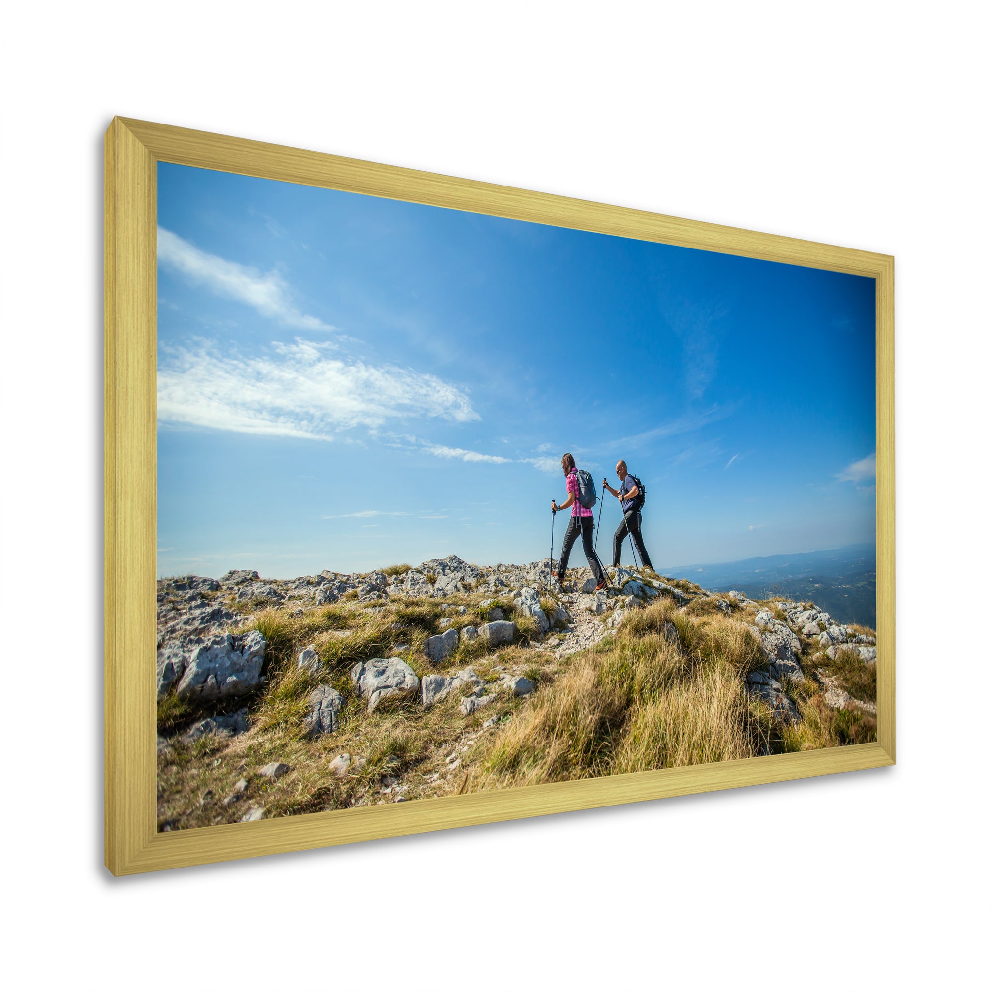 Trails Hiking Photo I - Hiking Canvas Wall Art