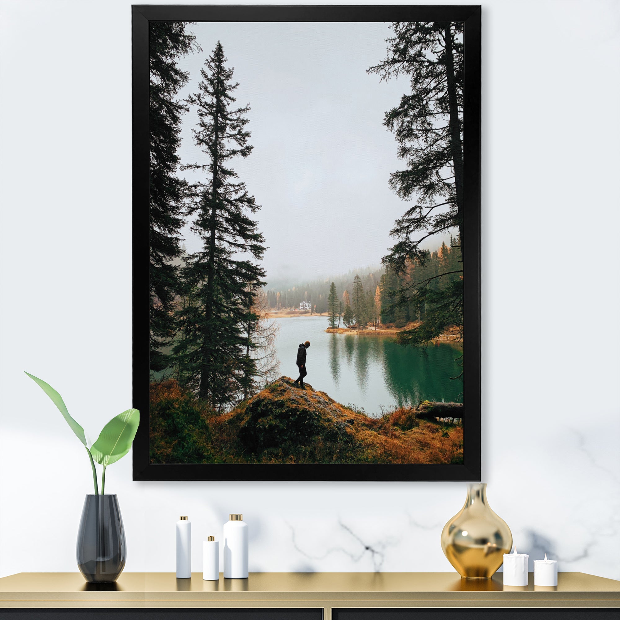 Lake Trails Harmony - Hiking Canvas Wall Art
