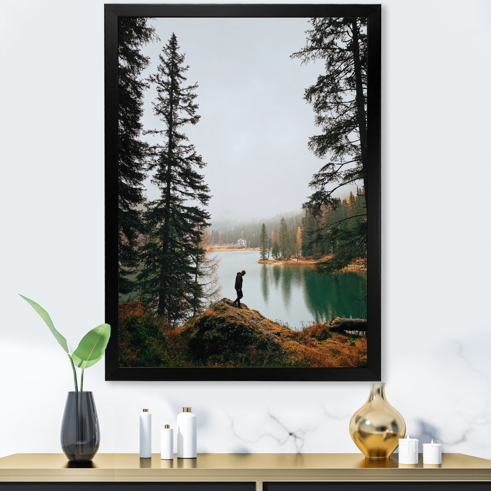 Lake Trails Harmony - Hiking Canvas Wall Art