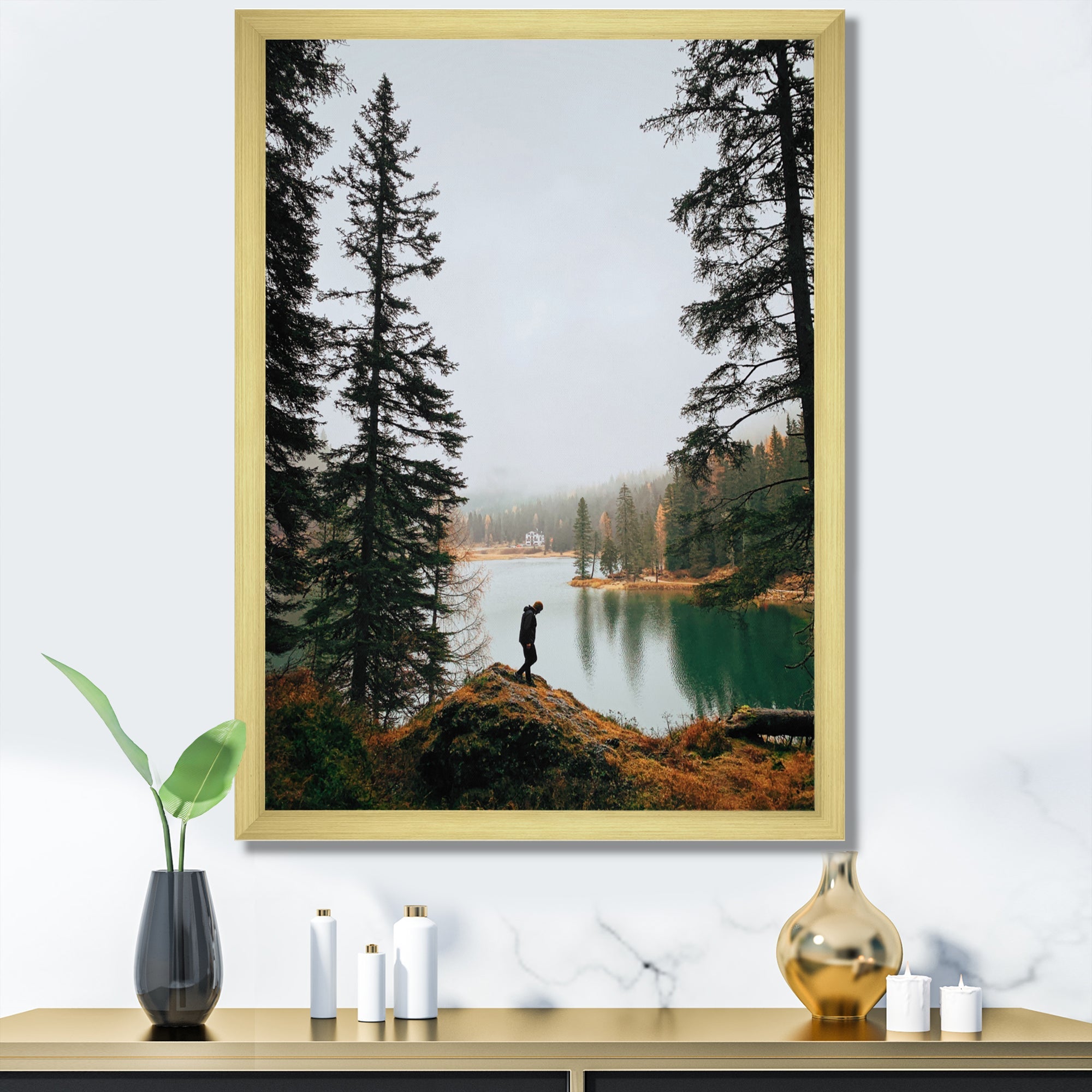Lake Trails Harmony - Hiking Canvas Wall Art
