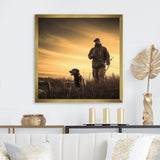 Hunting At Sunrise I - Hunting & Fishing Canvas Wall Art