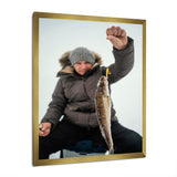Winter Fishing Nautical Escapes - Hunting & Fishing Canvas Wall Art