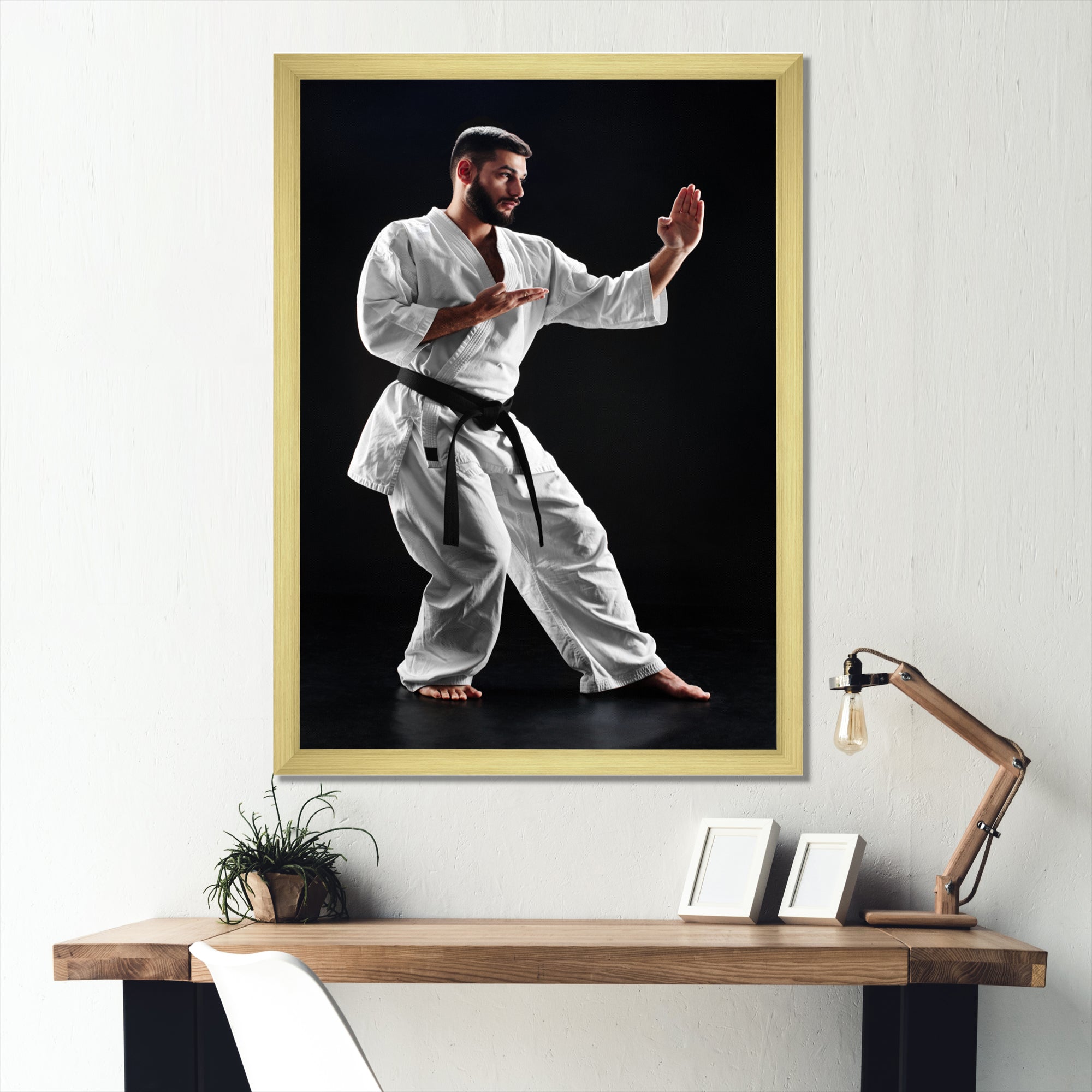 Martial Arts Combat Warrior I - Martial Arts Canvas Wall Art