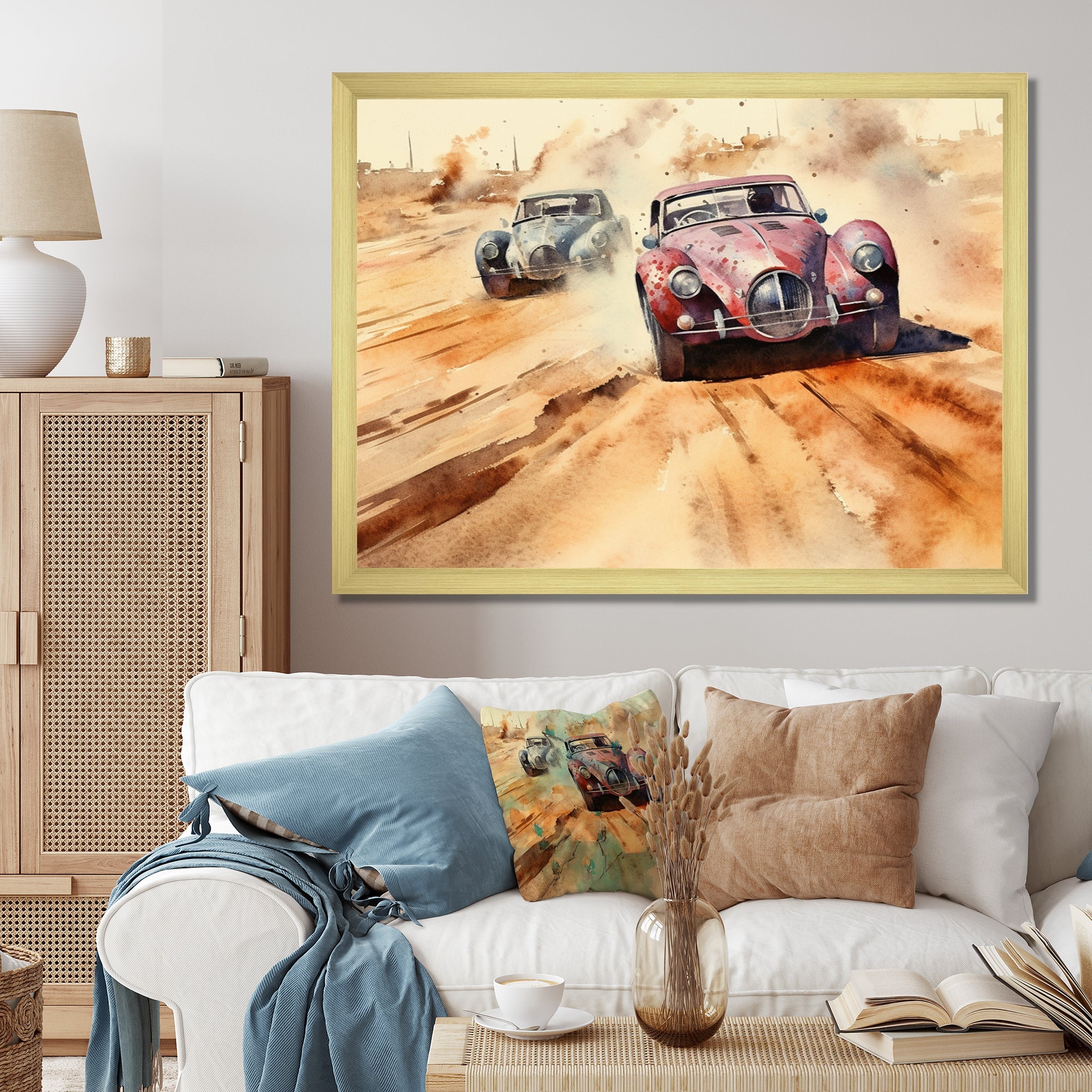 Vintage Classic AR Speedway Rush - Racing Canvas Wall Art