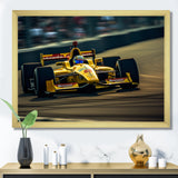 Speedway Formula Car Rush I - Racing Canvas Wall Art