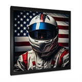 American Speed Way Car Portrait - Racing Canvas Wall Art