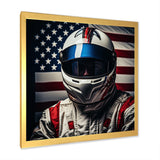 American Speed Way Car Portrait - Racing Canvas Wall Art
