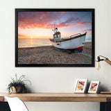 Sailing Boat Solitude Photo I - Sailing Canvas Wall Art