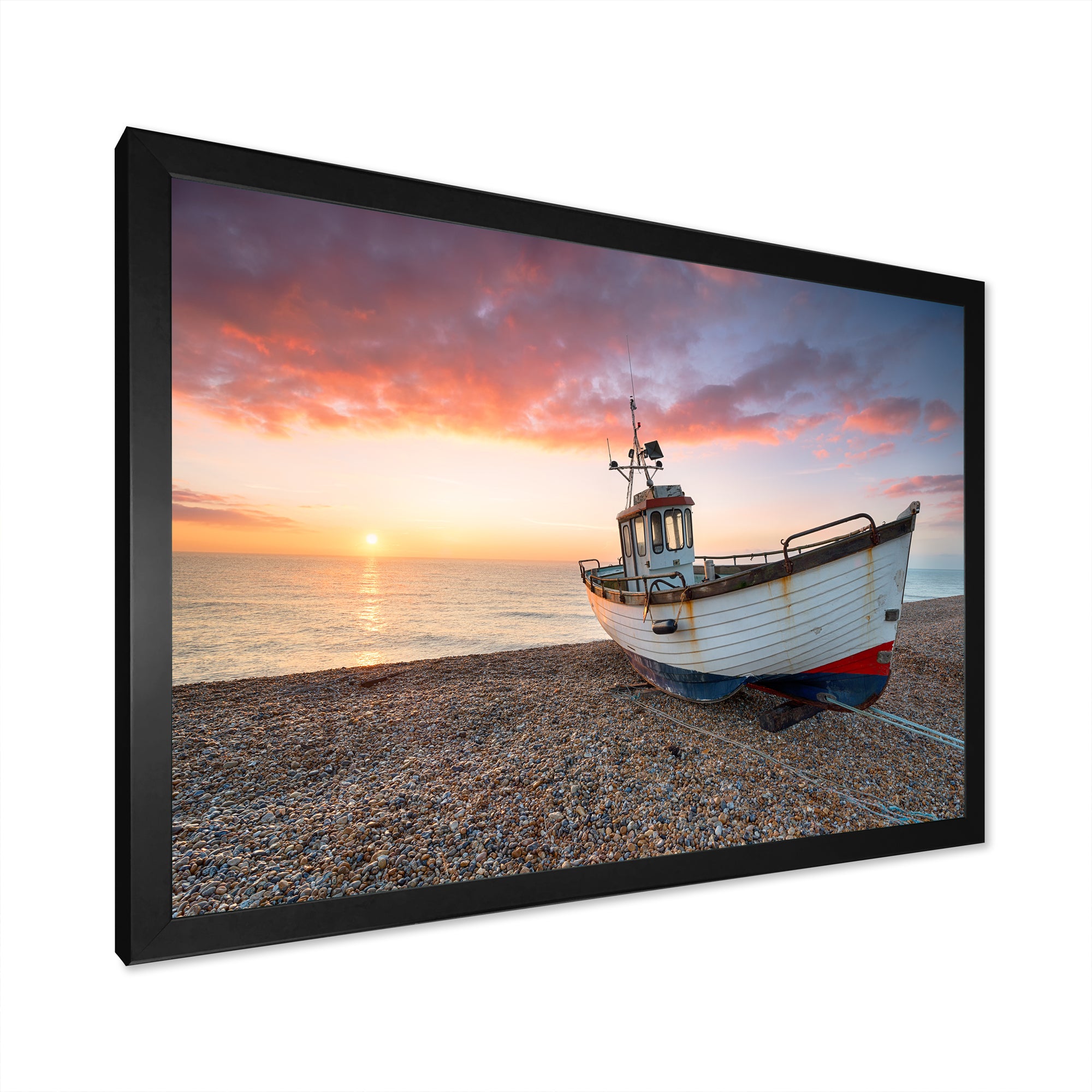 Sailing Boat Solitude Photo I - Sailing Canvas Wall Art