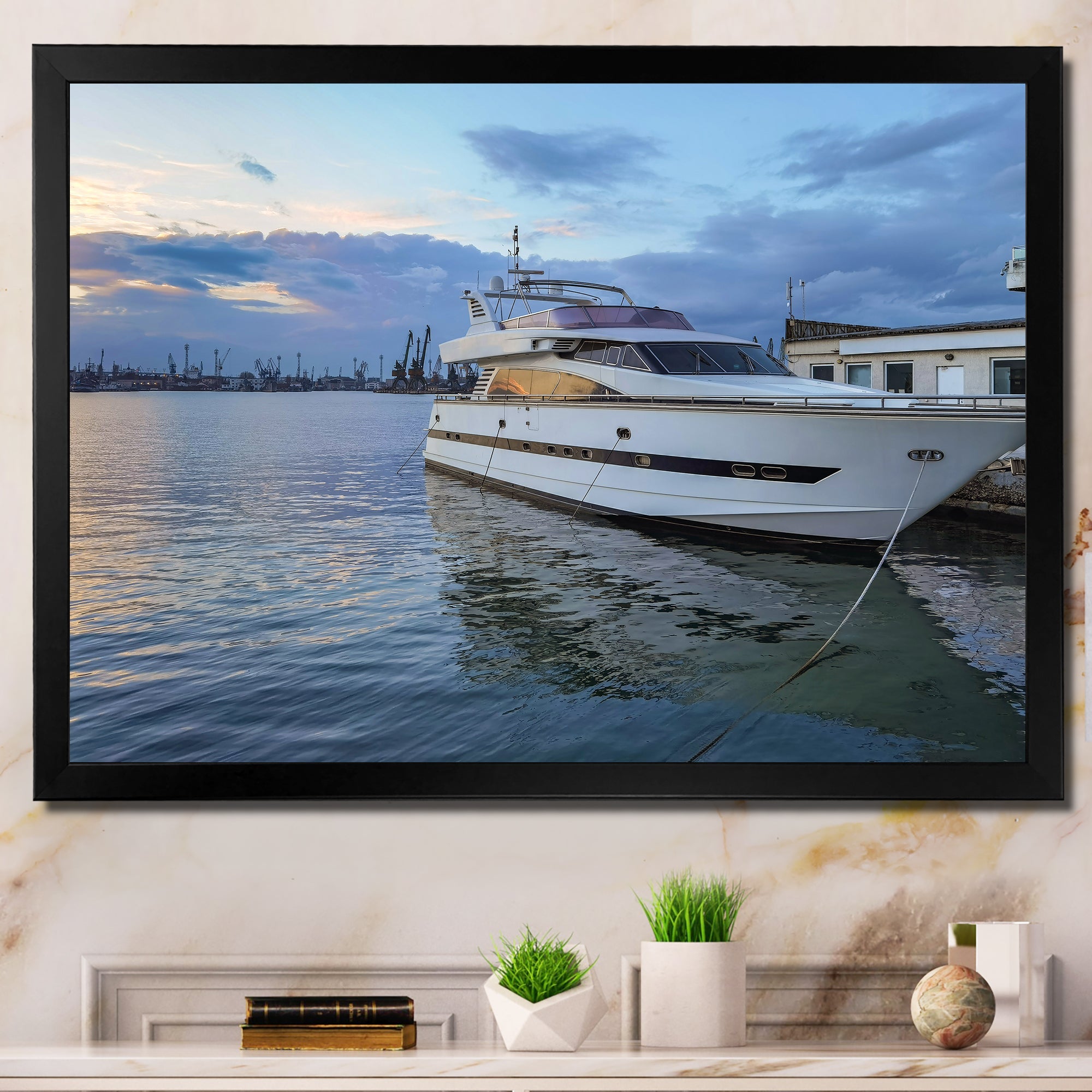 Yacht Boat Serenity Photo - Sailing Canvas Wall Art