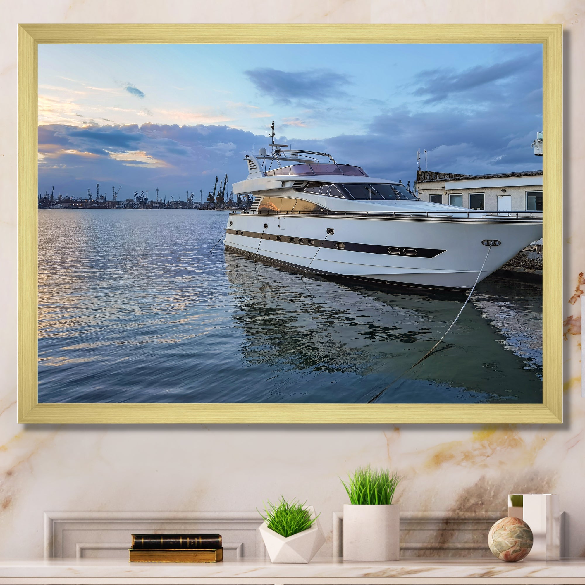 Yacht Boat Serenity Photo - Sailing Canvas Wall Art