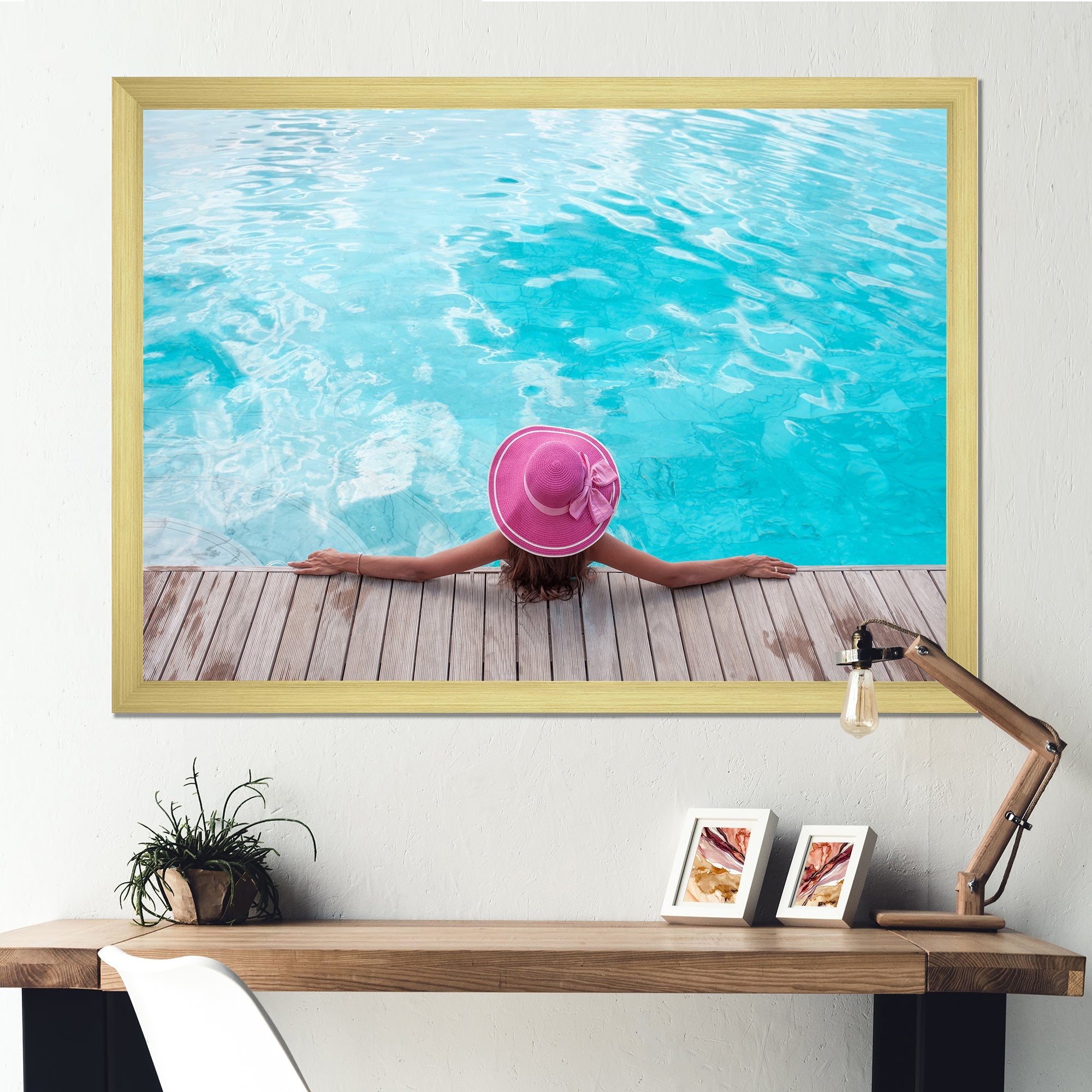 Swimming Relaxation I - Swimming Canvas Wall Art