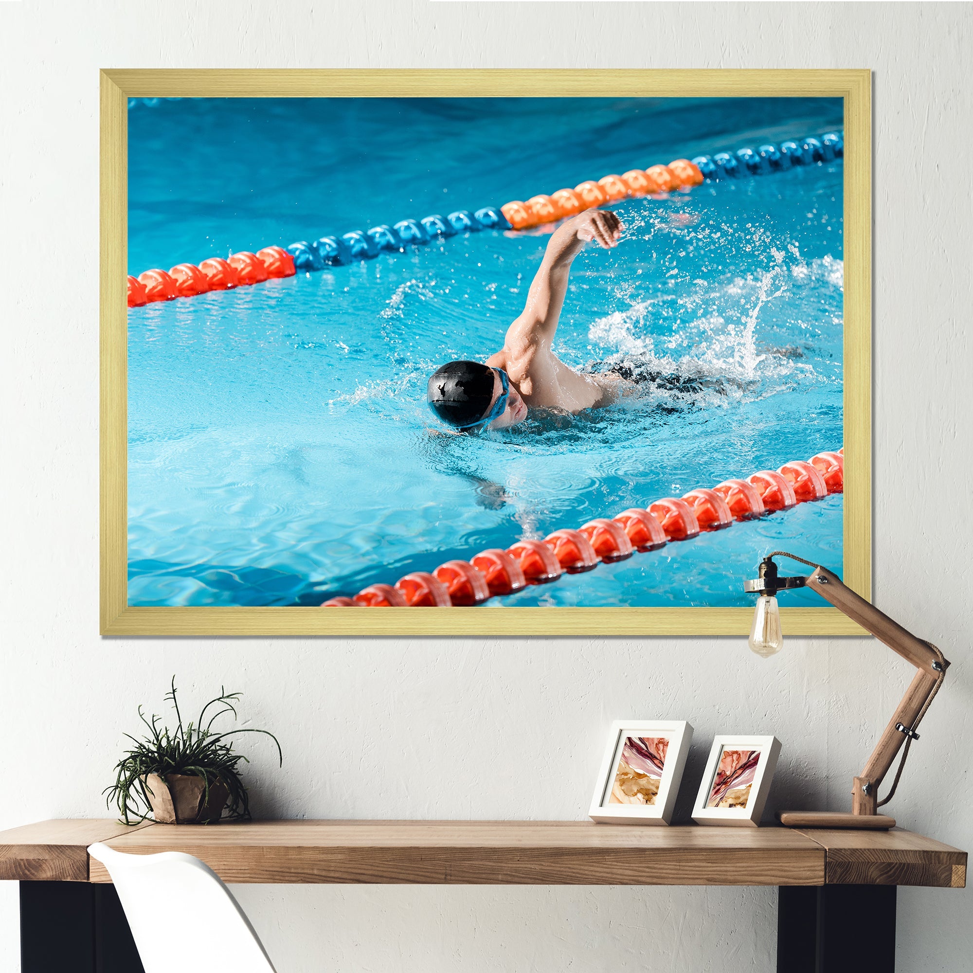 Swimming Strokes - Swimming Canvas Wall Art