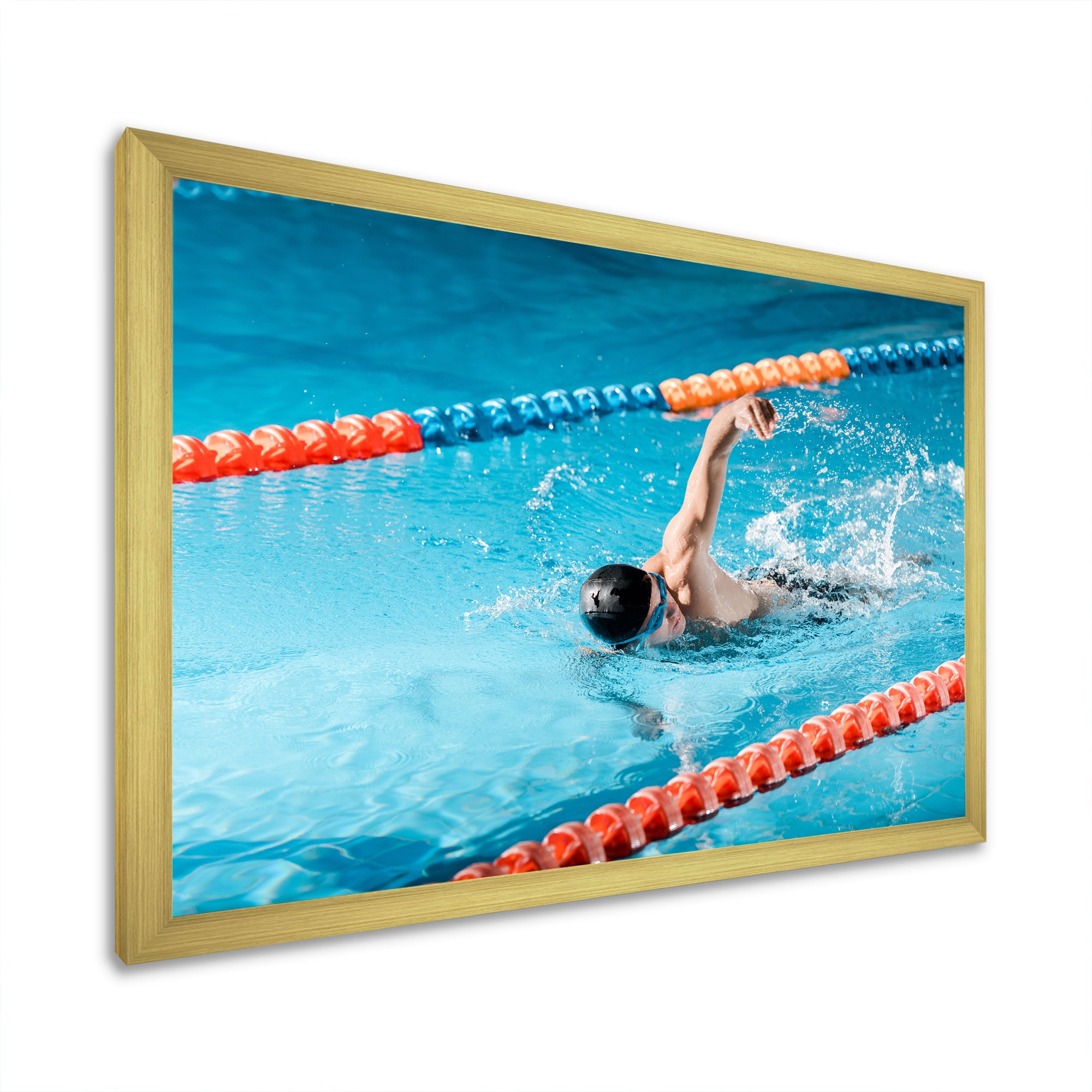 Swimming Strokes - Swimming Canvas Wall Art