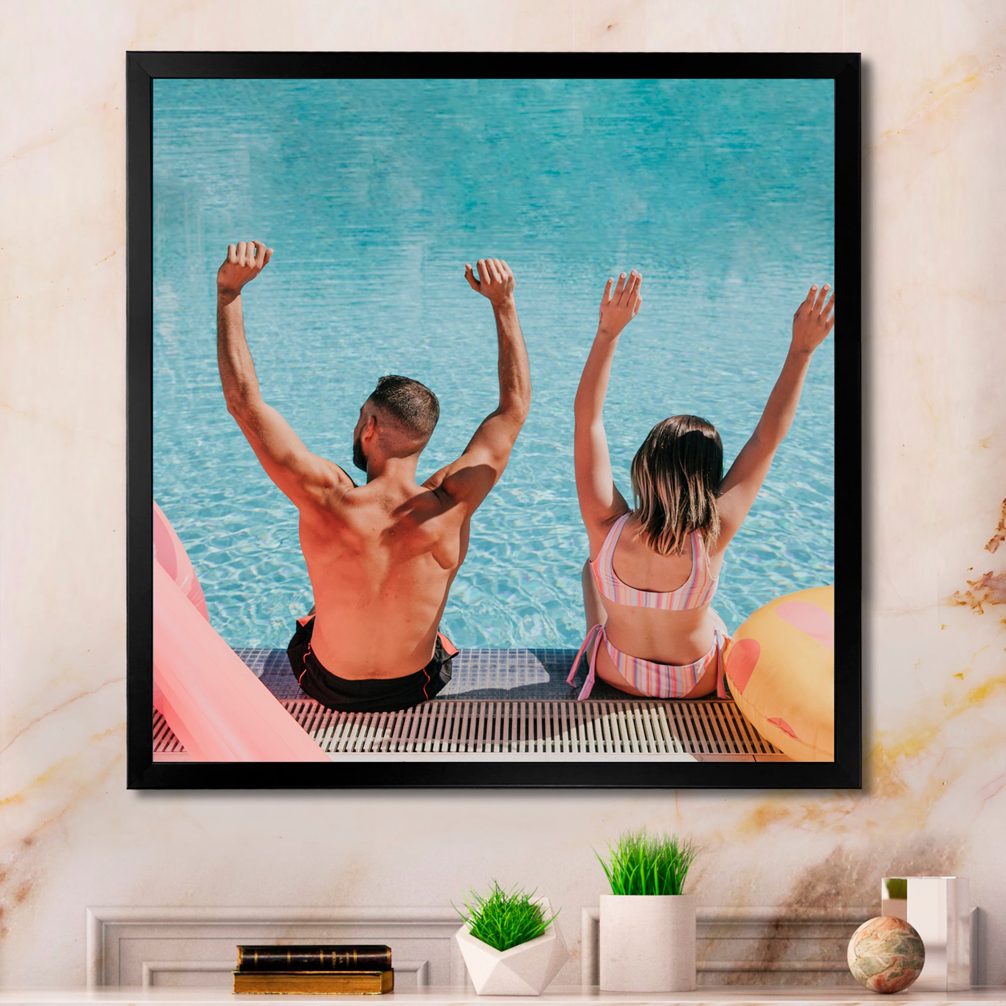 Vintage Swimming Strokes - Swimming Canvas Wall Art