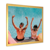 Vintage Swimming Strokes - Swimming Canvas Wall Art