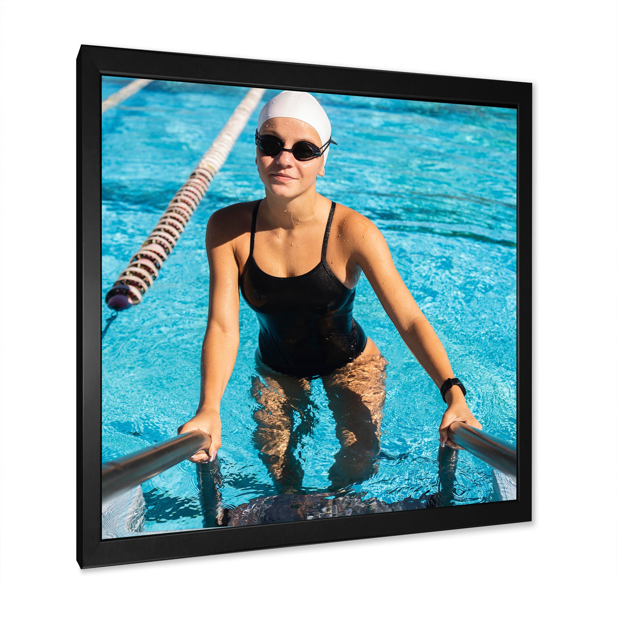 Photo Swimming Athlete - Swimming Canvas Wall Art
