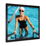 Photo Swimming Athlete - Swimming Canvas Wall Art