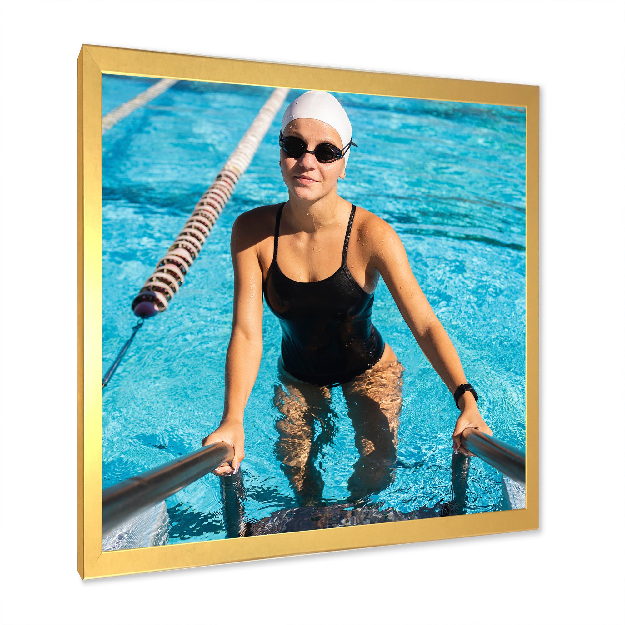 Photo Swimming Athlete - Swimming Canvas Wall Art