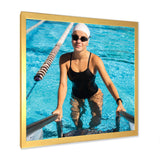 Photo Swimming Athlete - Swimming Canvas Wall Art