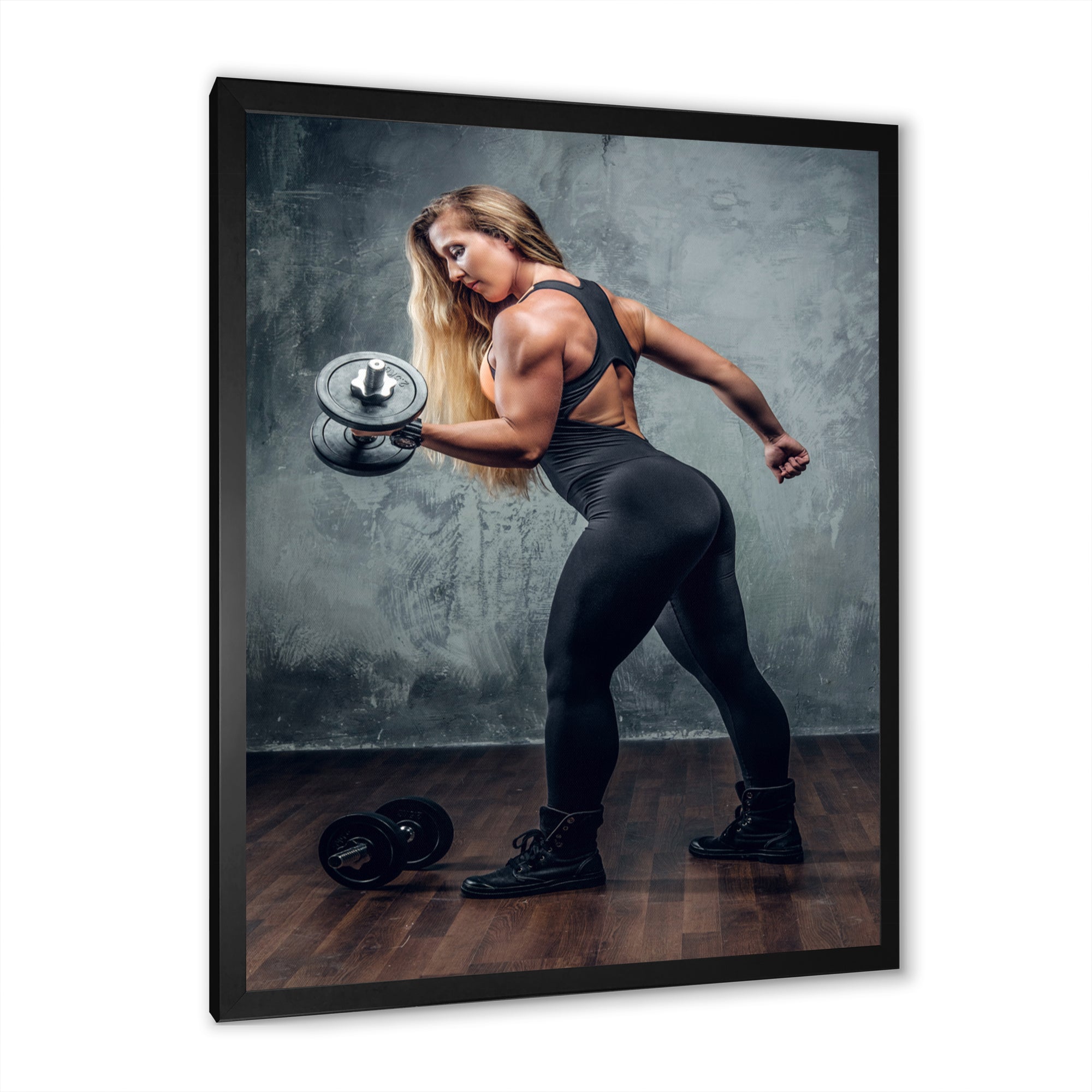 Muscle Machine - Weightlifting Canvas Wall Art