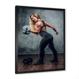 Muscle Machine - Weightlifting Canvas Wall Art