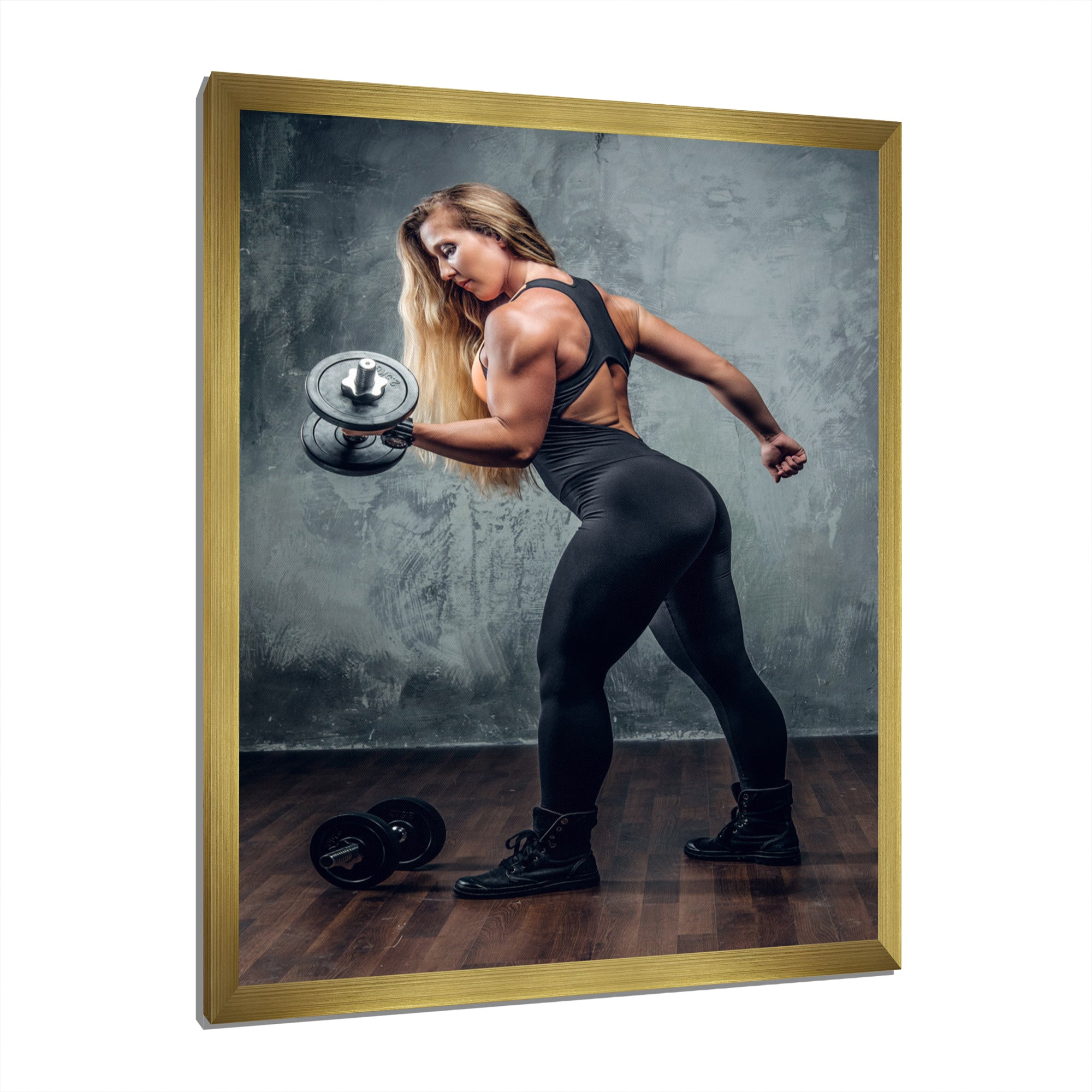 Muscle Machine - Weightlifting Canvas Wall Art