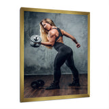 Muscle Machine - Weightlifting Canvas Wall Art