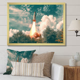 Spaceship Rocket In Florida I - Rocket Canvas Wall Art