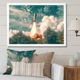 Spaceship Rocket In Florida I - Rocket Canvas Wall Art