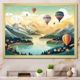 High In The Skies Hot Air Ballon - Hot Air Balloon Canvas Wall Art