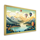 High In The Skies Hot Air Ballon - Hot Air Balloon Canvas Wall Art