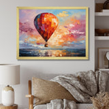Colorful Air balloon Views I - Hot Air Balloon Canvas Wall Art
