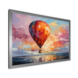 Colorful Air balloon Views I - Hot Air Balloon Canvas Wall Art