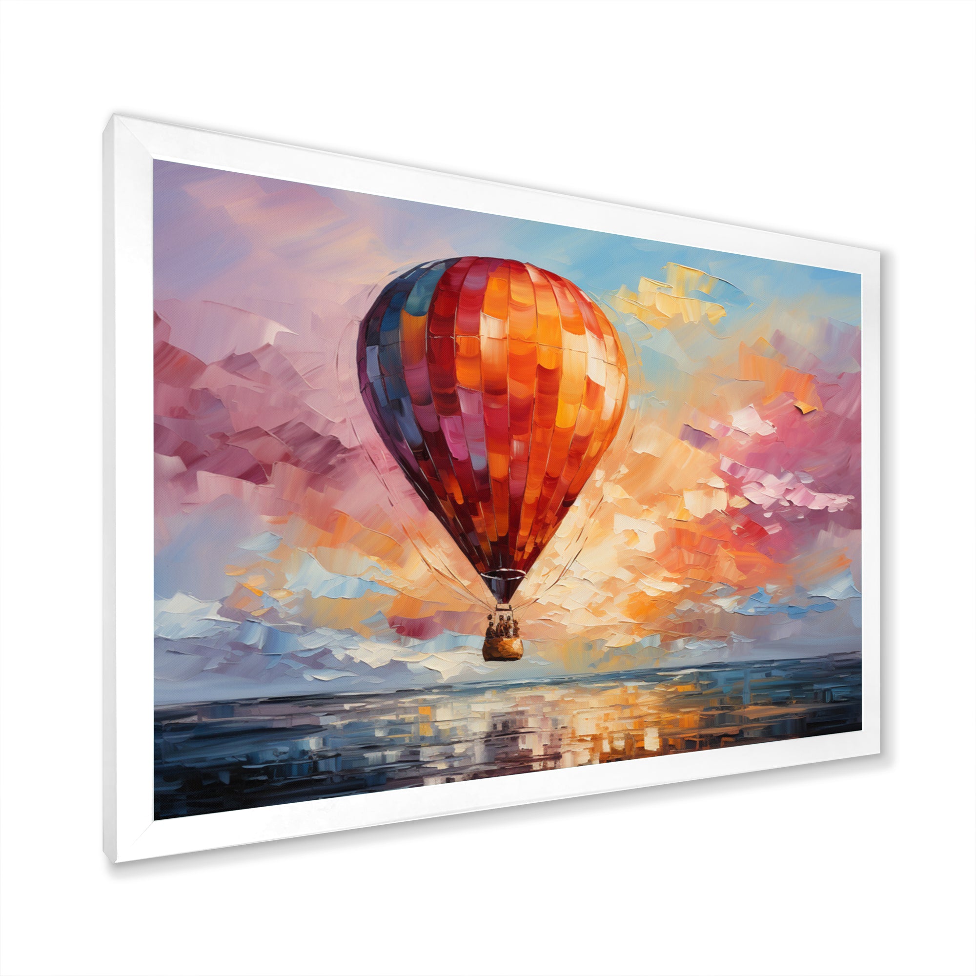 Colorful Air balloon Views I - Hot Air Balloon Canvas Wall Art