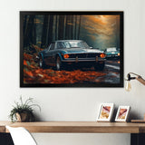Mustang Forest Drives I - Car Muscle Car Canvas Wall Art