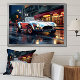 Classics Cobra Car At Night I - Car Old American Canvas Wall Art